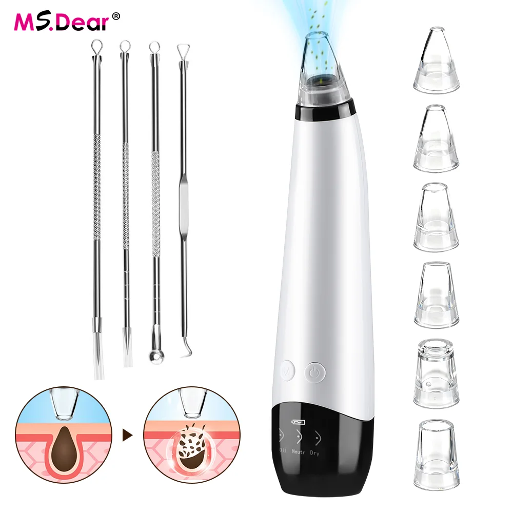 เครื่องดูดสิวเสี้ยนไฟฟ้า เครื่องกำจัดสิวหัวดำ เครื่องทำความสะอาดรูขุมขนอย่างล้ำลึก อุปกรณ์ดูแลผิวหน้า