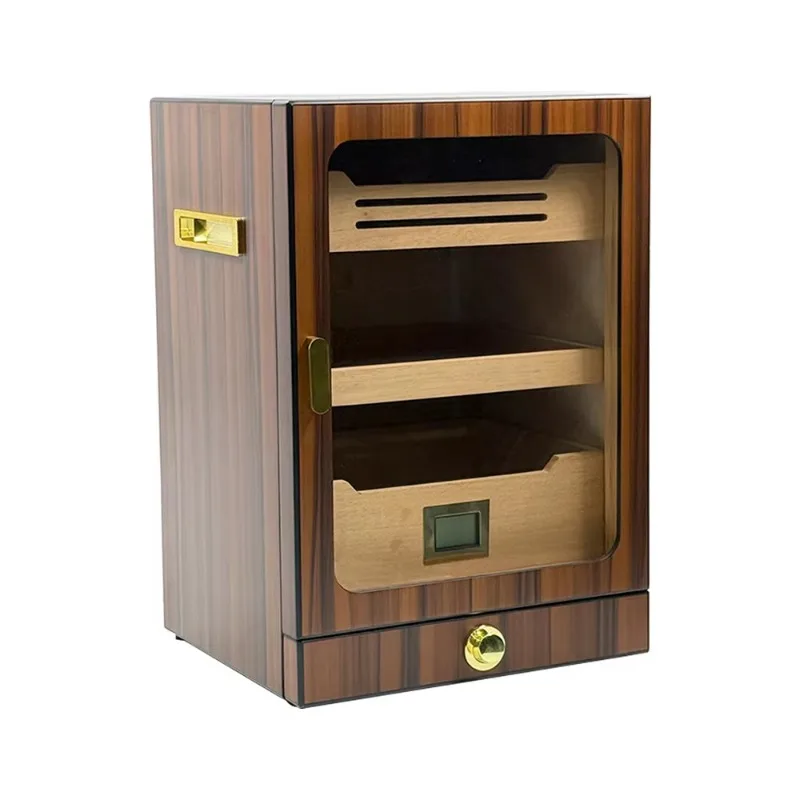 High Quality Cedar Wood Electronic Cigar Moisturizer Cigar Box Large Capacity Cabinet Cigar Cabinet with Humidifier
