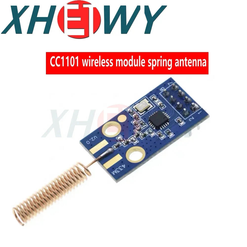 CC1101 wireless module 433M data transmission and reception module with antenna gain increased SMA+rubber rod antenna