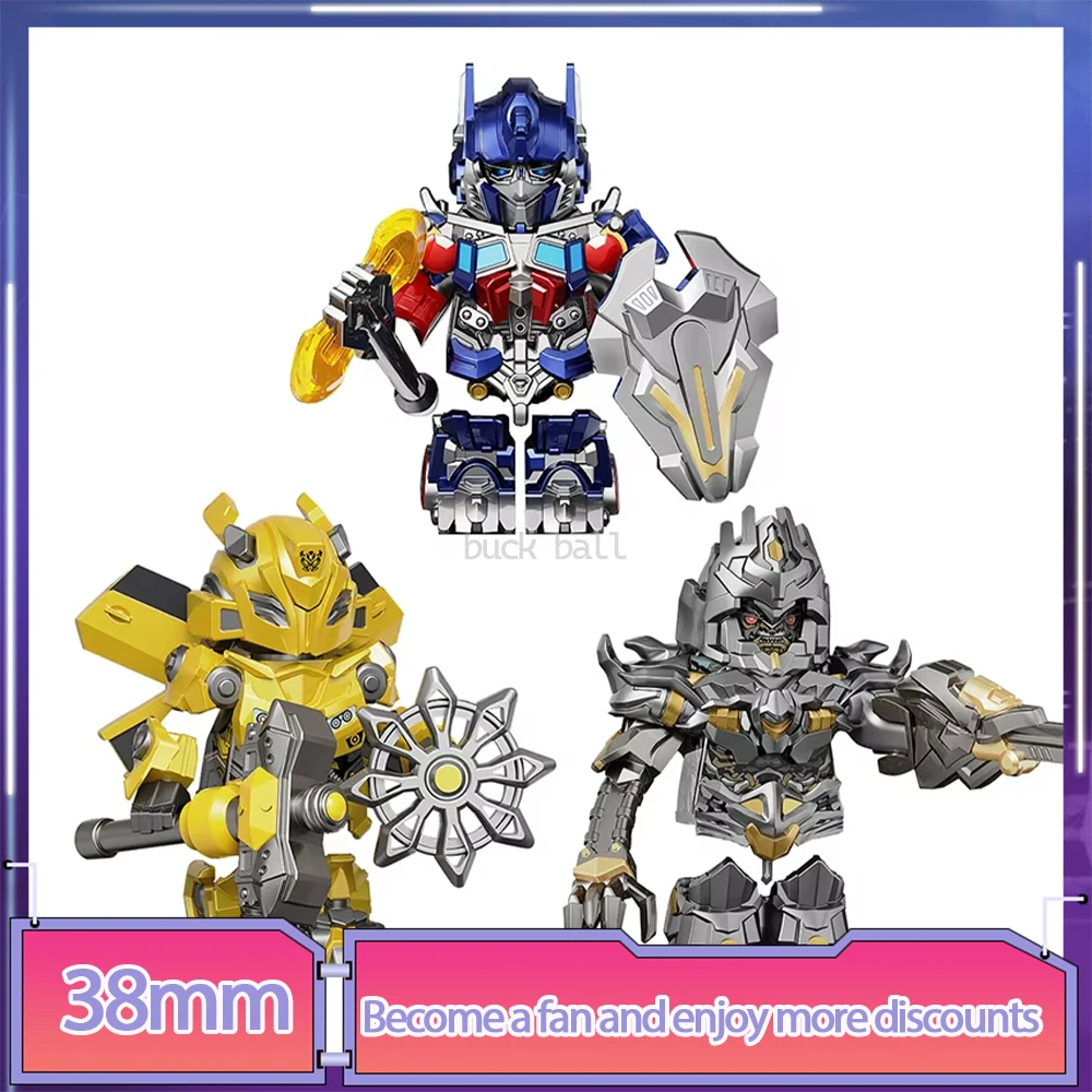 TransDevices Optimus Prime Megatron Bumblebee Figure Statue, Modèle de commandant d'arme, Collection de beurre, Décoration de chambre, Jouets, Cadeau