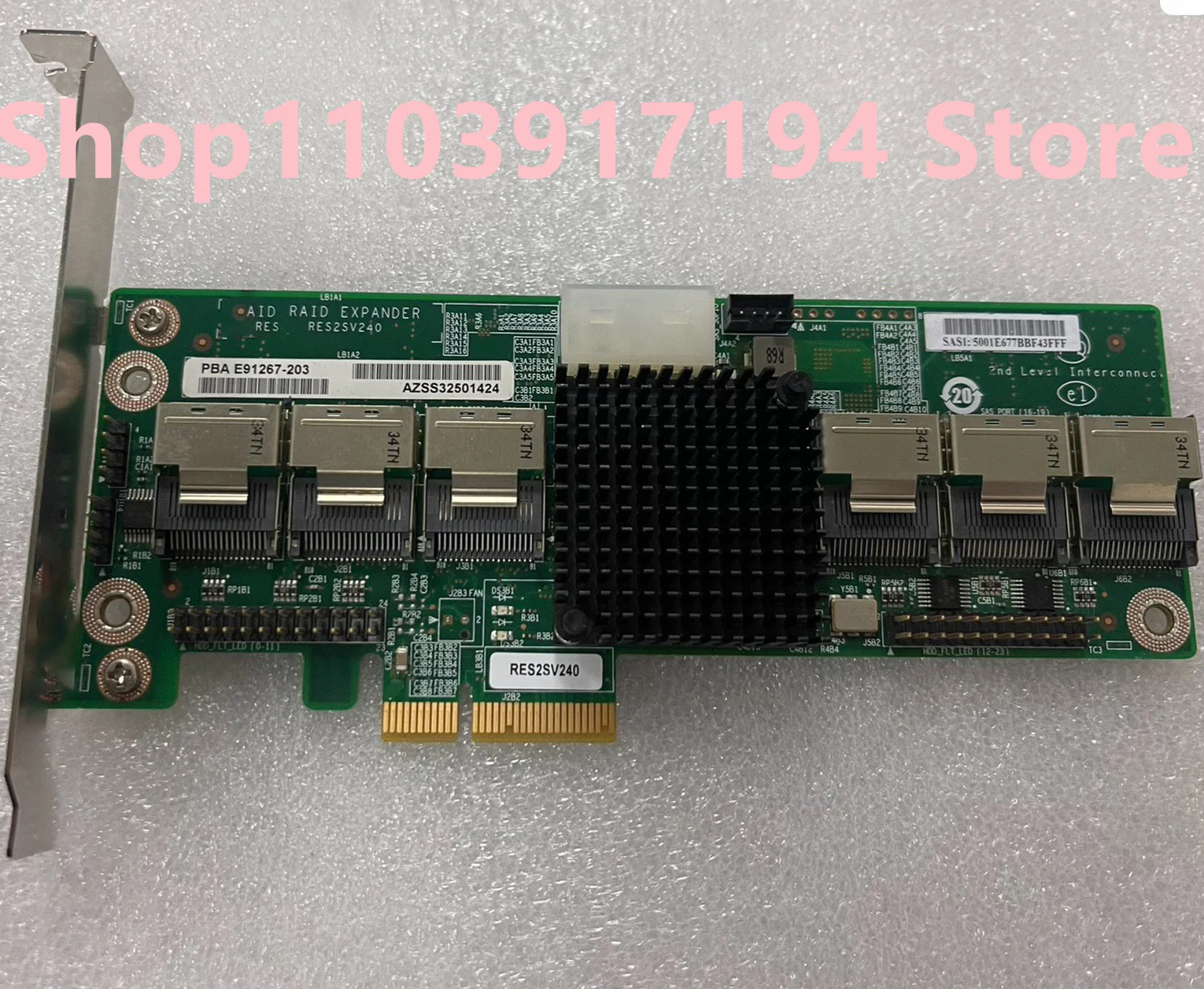 

FOR Expander RES2SV240 24-port SATA SAS RAID expansion card