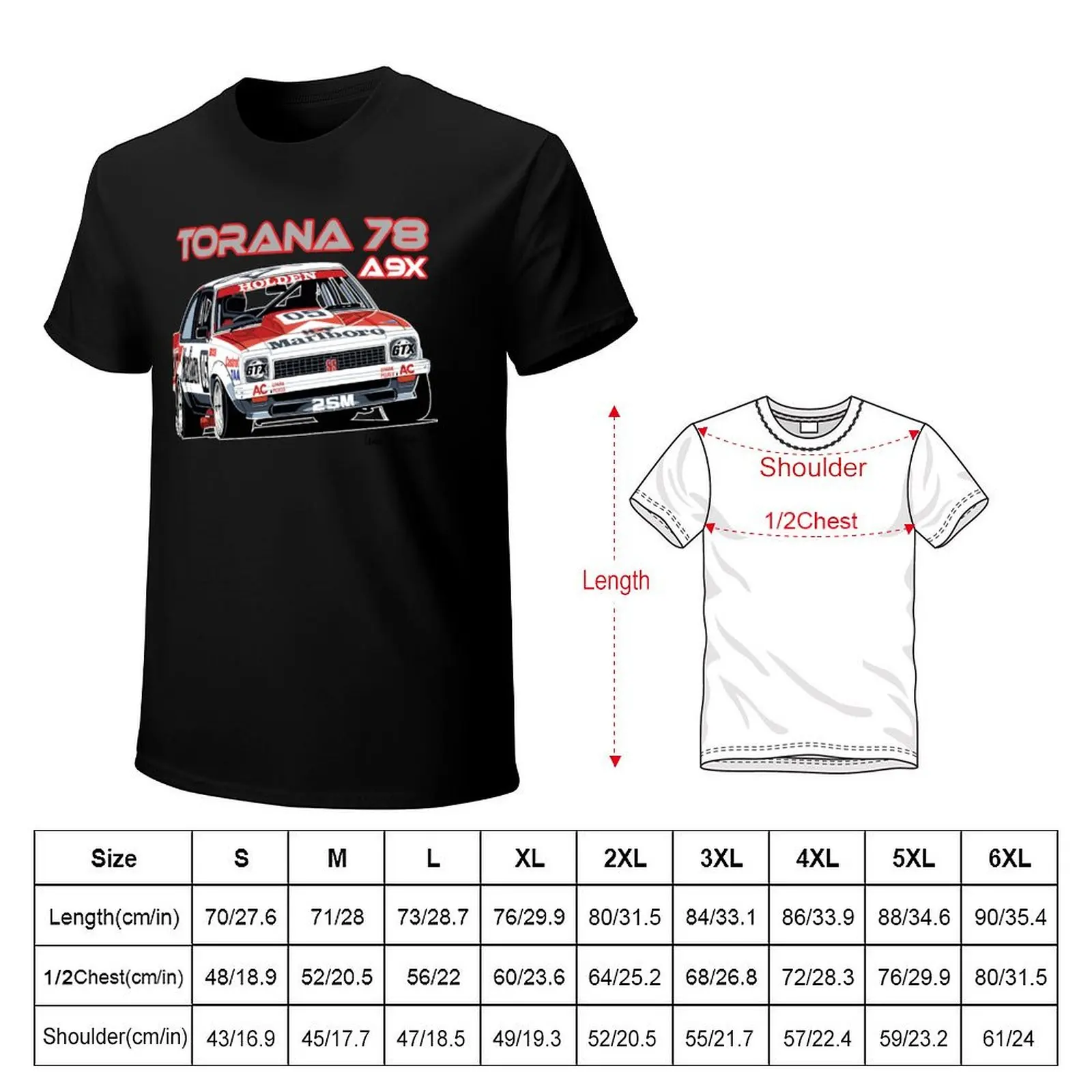 Holden A9X Torana, Peter Brock Design Essential T-Shirt Breathable Lightweight Summer Top