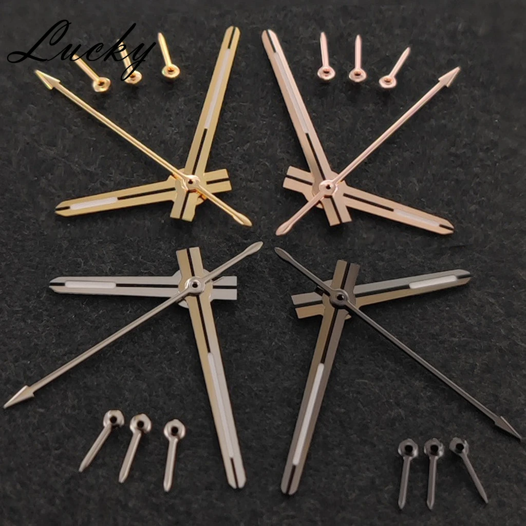 عالية الجودة 6 دبابيس VK63 ساعة الأيدي الفضة الأسود الذهب ارتفع الأيدي الأخضر مضيئة الساعات مؤشرات صالح VK63 VK63A حركة الكوارتز