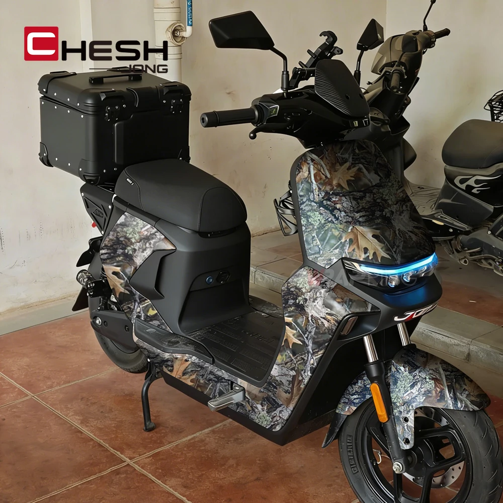 Filme de Vinil para Envelopamento Automotivo, Película de Camuflagem com Padrão de Folha, Cobertura de Carroceria, Acessórios de Tuning Automotivo, Ad