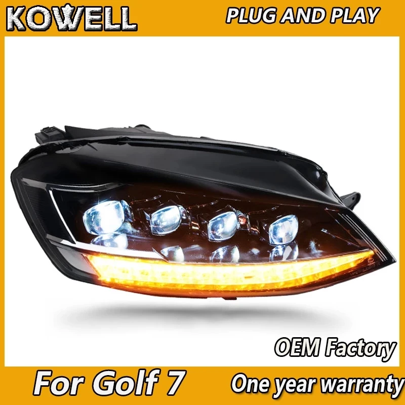 Car Styling Head Lamp for VW Golf 7 Headlights 2014-2019 Golf 7 Head Lights DRL Turn Signal Low High Beam Projector Lens