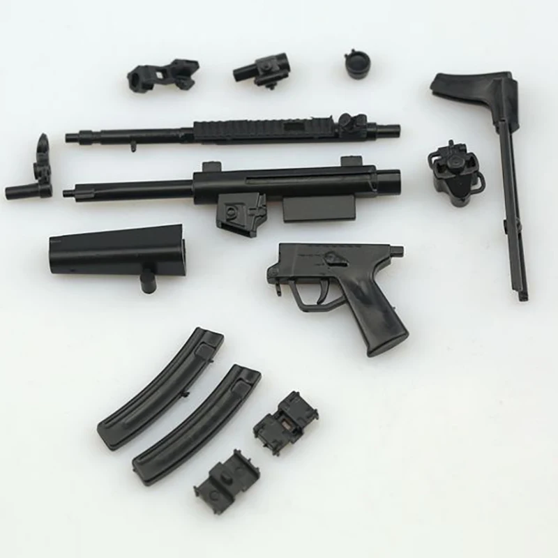 1/6 Scale 4D HK MP5 Submachine Toy Gun Model Puzzles Building Bricks Weapon Military For 12\'\'Action Figure