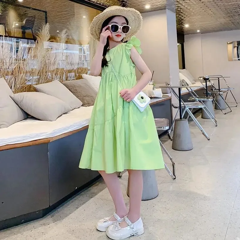 

Повседневные платья для девочек Повседневное платье принцессы — тонкое летнее платье для больших девочек