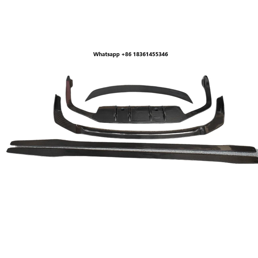 

2018-2021 For LS Ls350 500 Front Bumper Lower Lip Genuine Carbon Fiber Body Kit