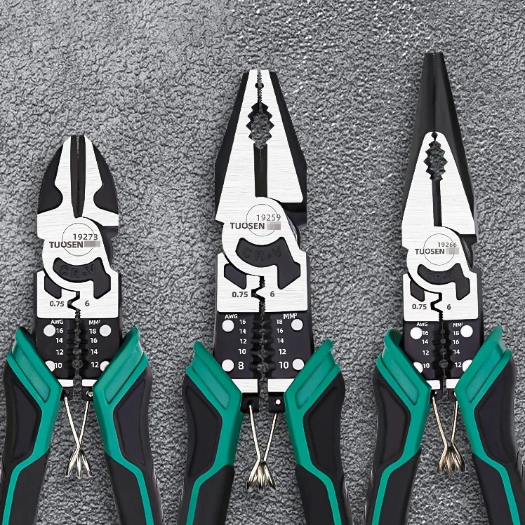 9-inch Wire Stripping Pointed Nose Pliers Labor-saving Cutting Diagonal Nose Plier Multifunctional Steel Wire Plier hand tool