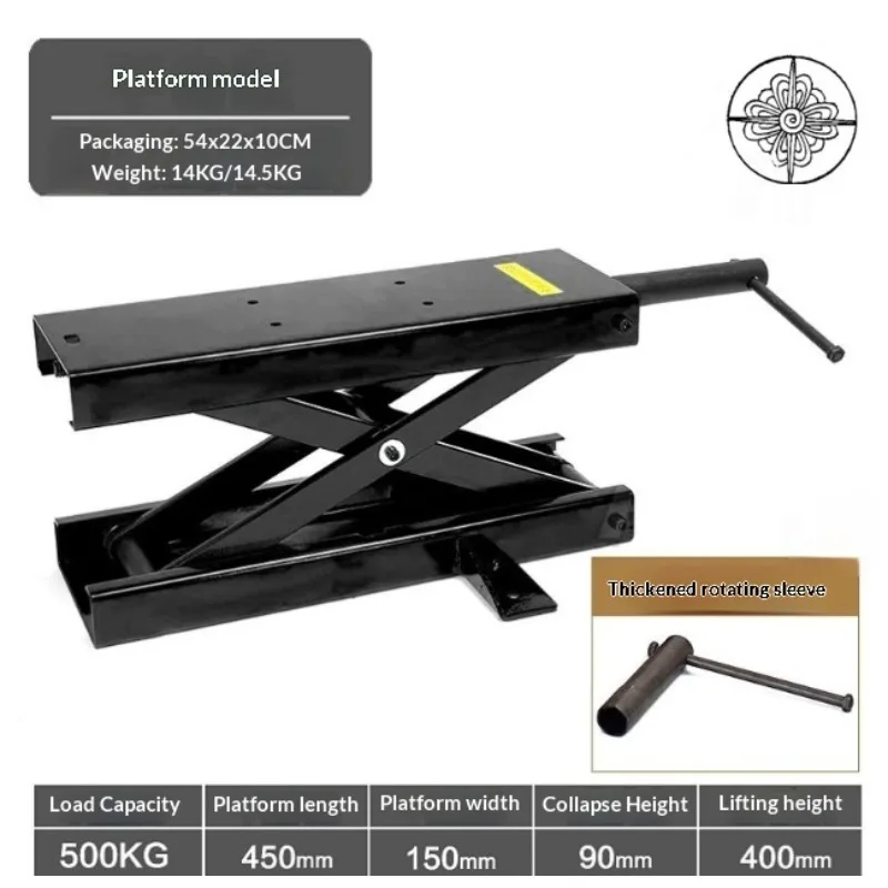 Herramienta de rescate, gato Jockey hidráulico pequeño, elevador neumático, portátil, garaje de coche, emergencia, resistente, liberación rápida de 2 toneladas, perfil bajo