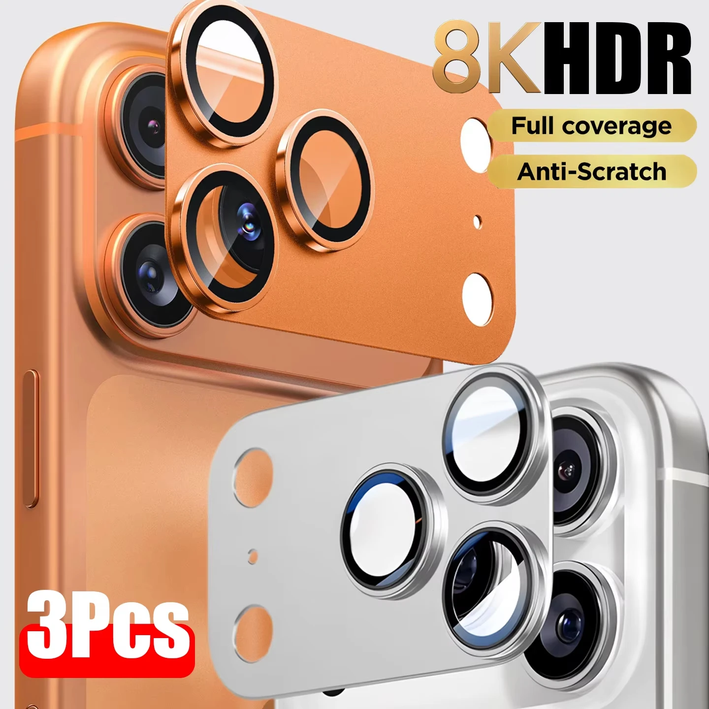 

Металлическая защитная пленка из закаленного стекла для камеры iPhone 17 Pro Max, защита объектива для iPhone 17 Pro Air, полное покрытие