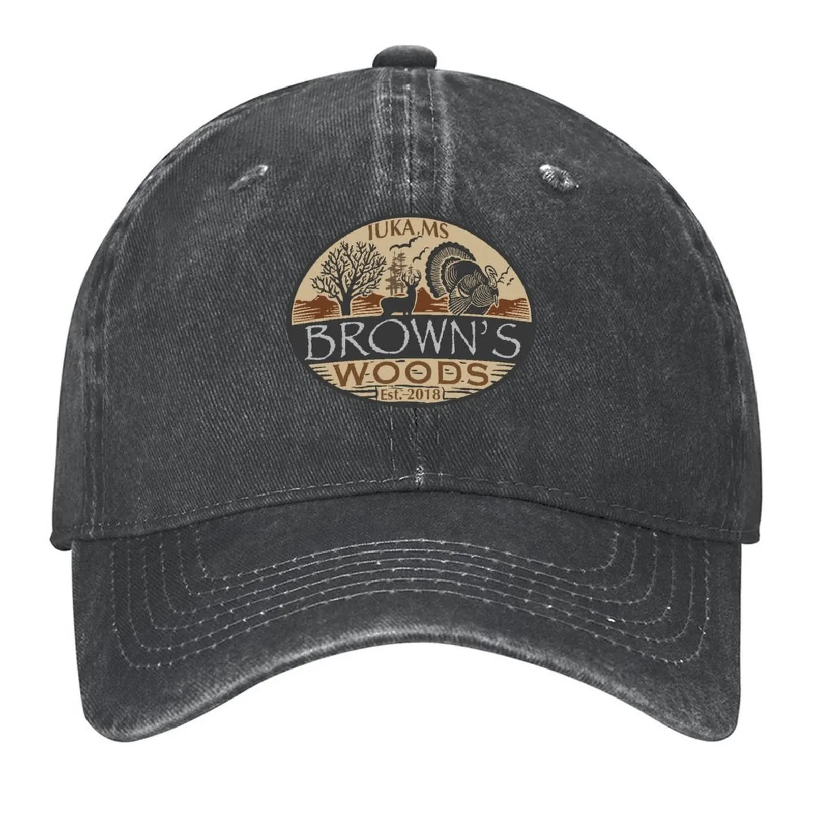

Brown’s Woods IUKA Mississippi Baseball Cap Snapback Cap Sun Cap Fishing Rugby Women's 2025 Men's