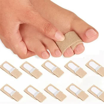 Toe Finger Straightener Hammer Toe Tape Hallux Valgus Corrector Bandage Toe Separator Splint Wraps Foot Care Supplies New 1