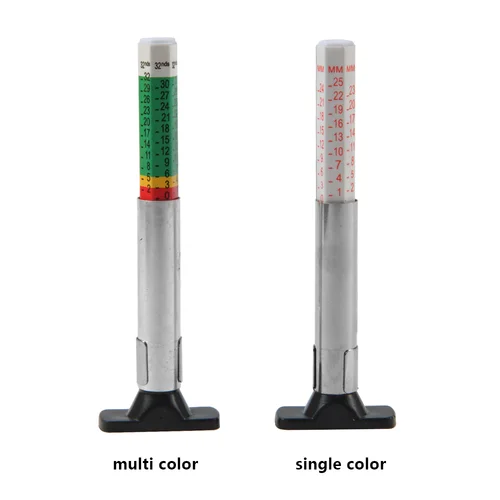 Imagen 2 del producto Pluma de medición de neumáticos de coche, herramienta Universal para medir la profundidad del neumático, 25mm