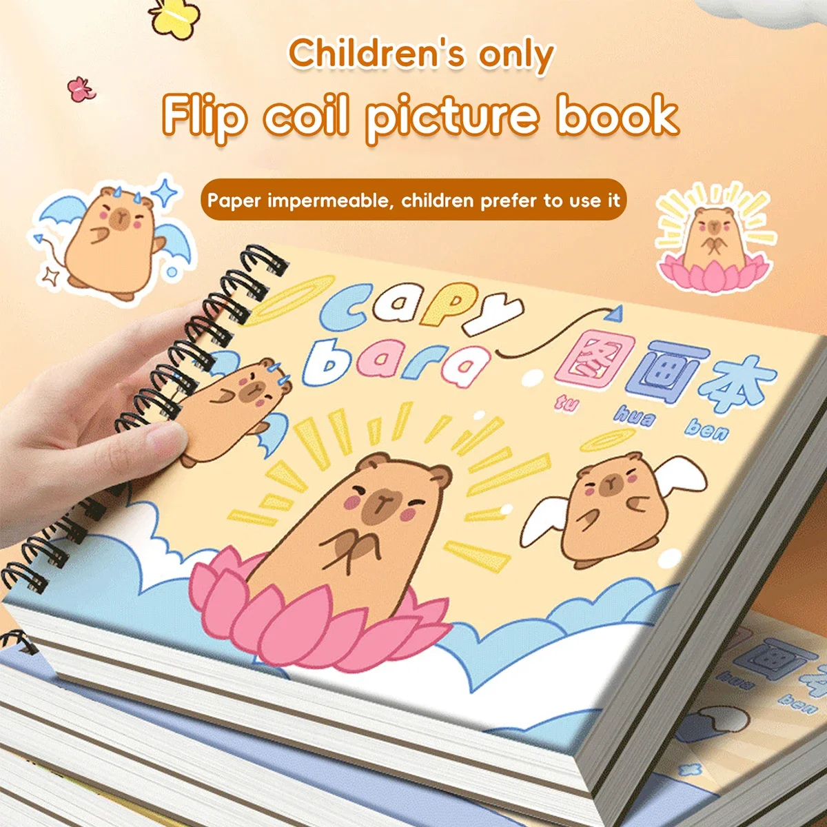 True Color A4 Kawaii Kapipala Picture Book Thickened Paper Blank Sketchbook Art Supplies for Artist Office and Cultural Supplies view 3