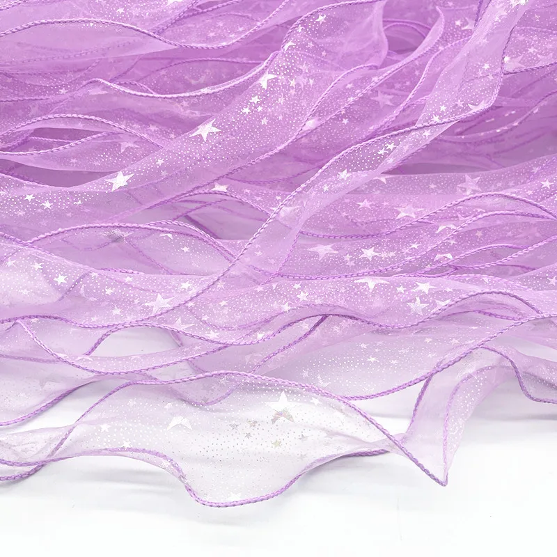 Star Print Organza Ribbon 5
