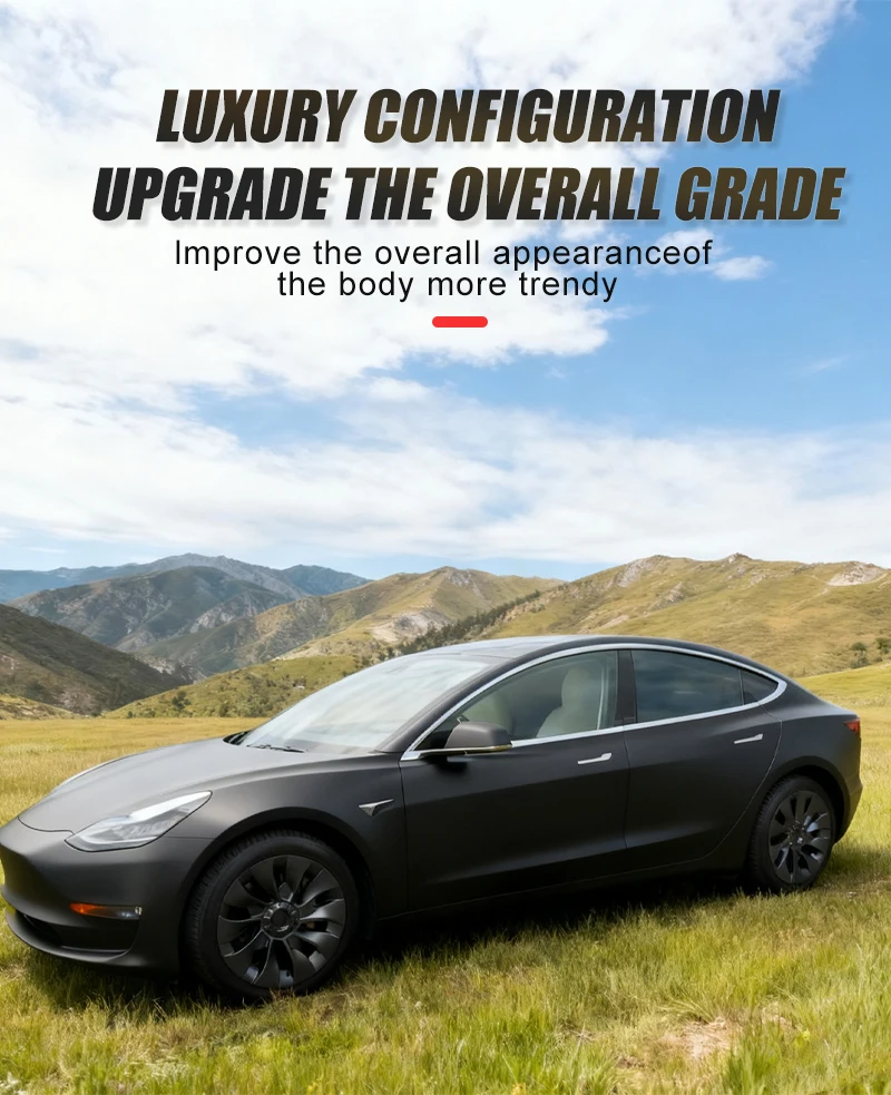 4 Stück 18 Zoll Radabdeckung für Tesla Model 3 Performance Ersatz-Nabenkappe Automobil Vollfelgenabdeckung Zubehör 2018–2023 – Detail 10