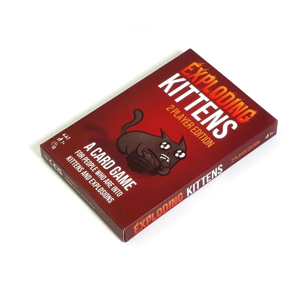 New Exploding Kittens 2 Player Edition Card Game Original Edition Party Streaking Kittens Imploding Kittens Expansion Barking