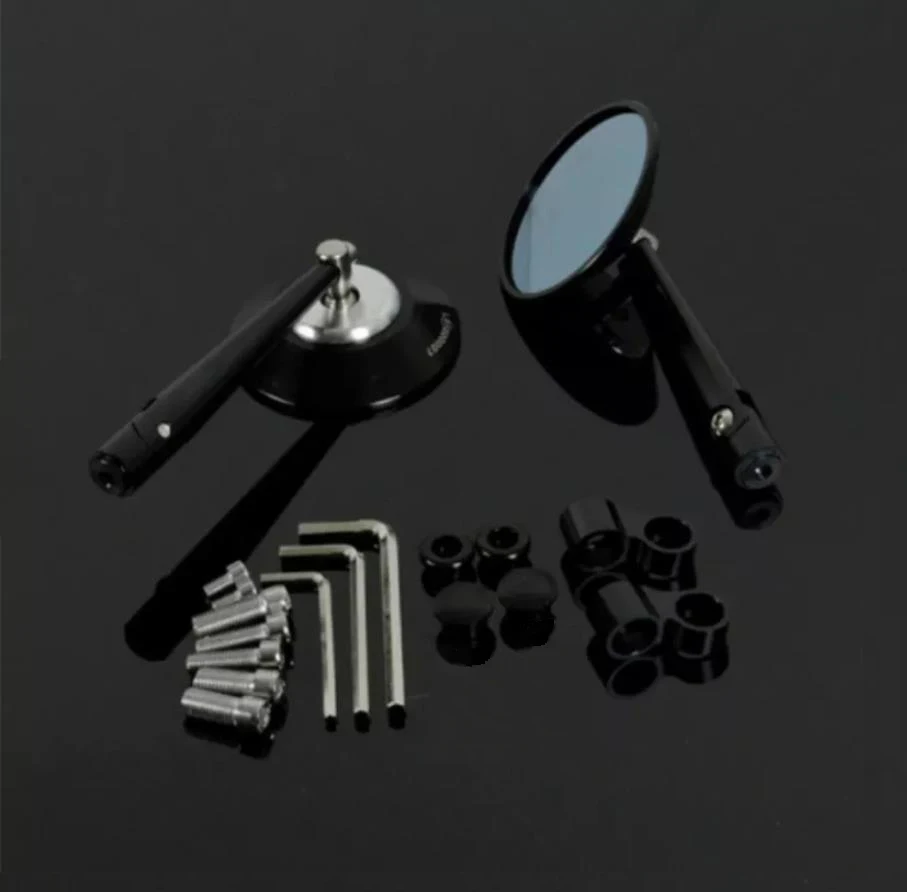 

CNC Aluminum Universal Side Rear Round Rearview Mirrors Motorcycle Street Bike Accessories