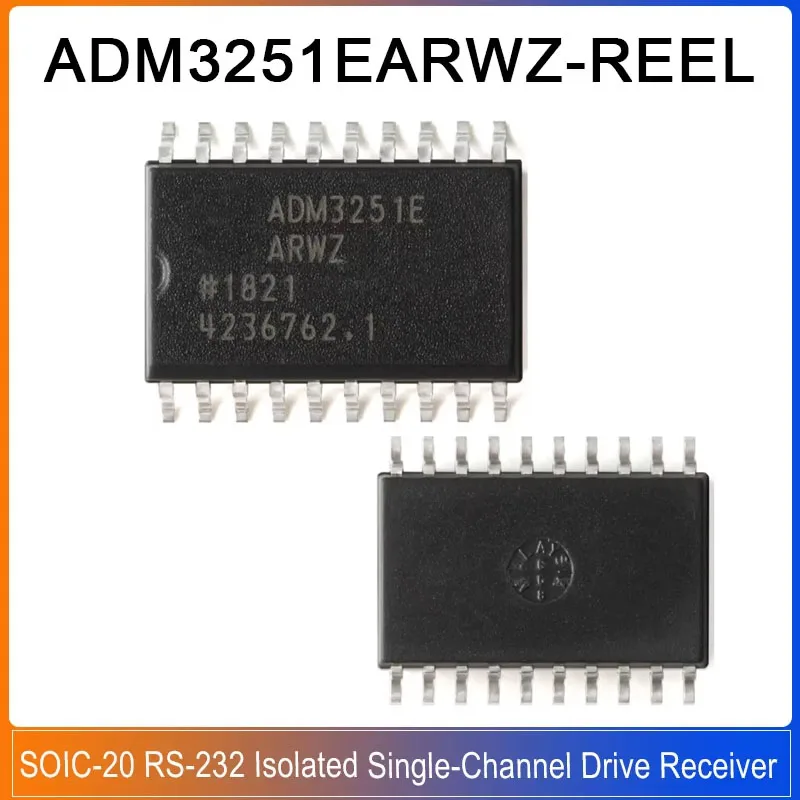 

1-5PCS ADM3251EARWZ-REEL SOIC-20 ADM3251E ARWZ RS-232 Isolated Single-Channel Line Drive Receiver Chip