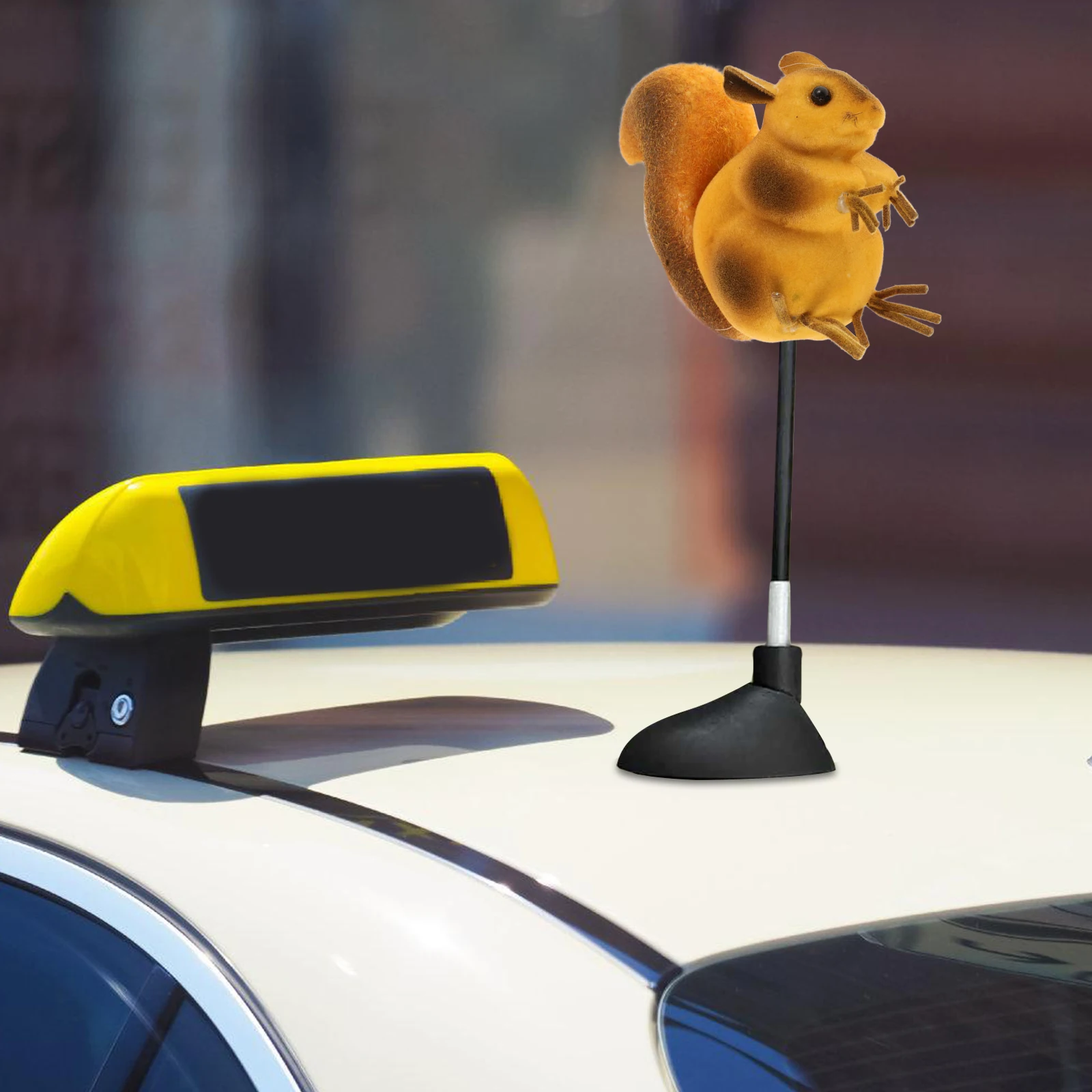 

Squirrel Roof Decoration Plastic Antenna Topper Ornament Exterior Ornament Vehicle Decor Car Antenna Decorative Toppers