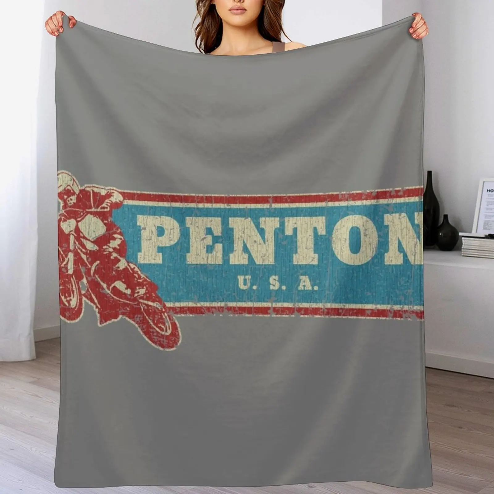 Penton U.S.A. 1968 Manta decorativa elegante, regalo para amigos, compañeros de habitación