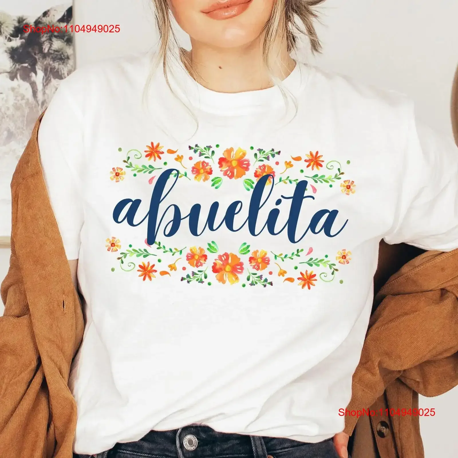 

Abuela T Shirt Abuelita s for Mexican Grandma Mother's Day Birthday Christmas vintage Washed Soft Stylish Comfortable fashion
