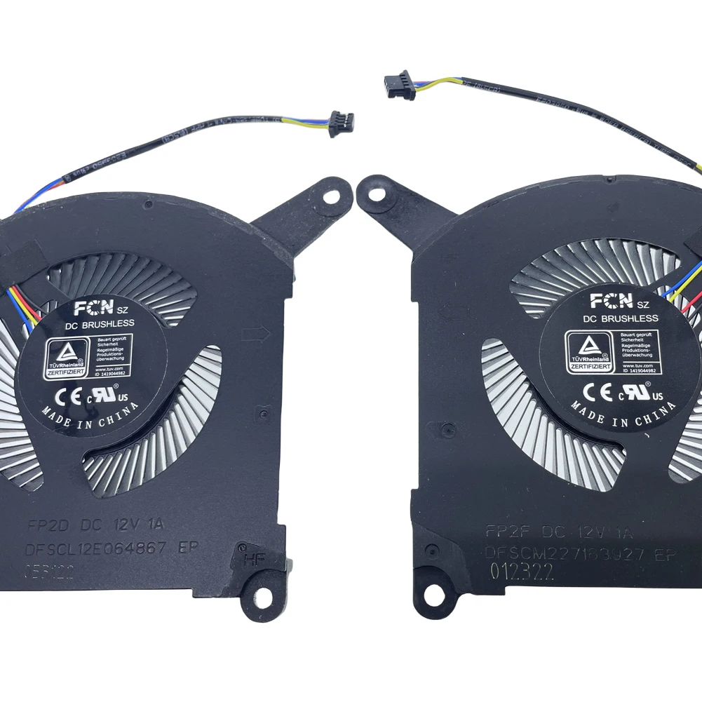 Imagem -03 - Substituição Laptop Cpu e Gpu Ventilador Ventilador de Refrigeração para Gigabyte Aero 16 17 Ye5 Xe5 Ke5 Ye4 Xe4 Ke4 Rp86 Rp86ye Rp87 Rp87ye5 Série 12v 1a