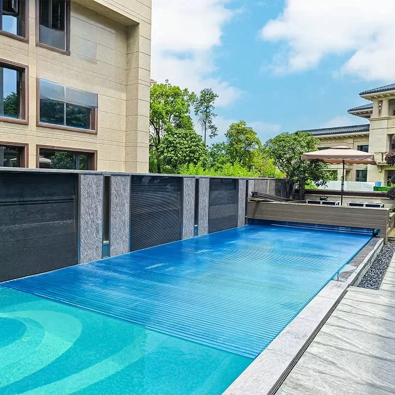 2026Retractable Swimming Pool Cover for Above Ground and Inground Pools Low Maintenance Anti-UV Protection