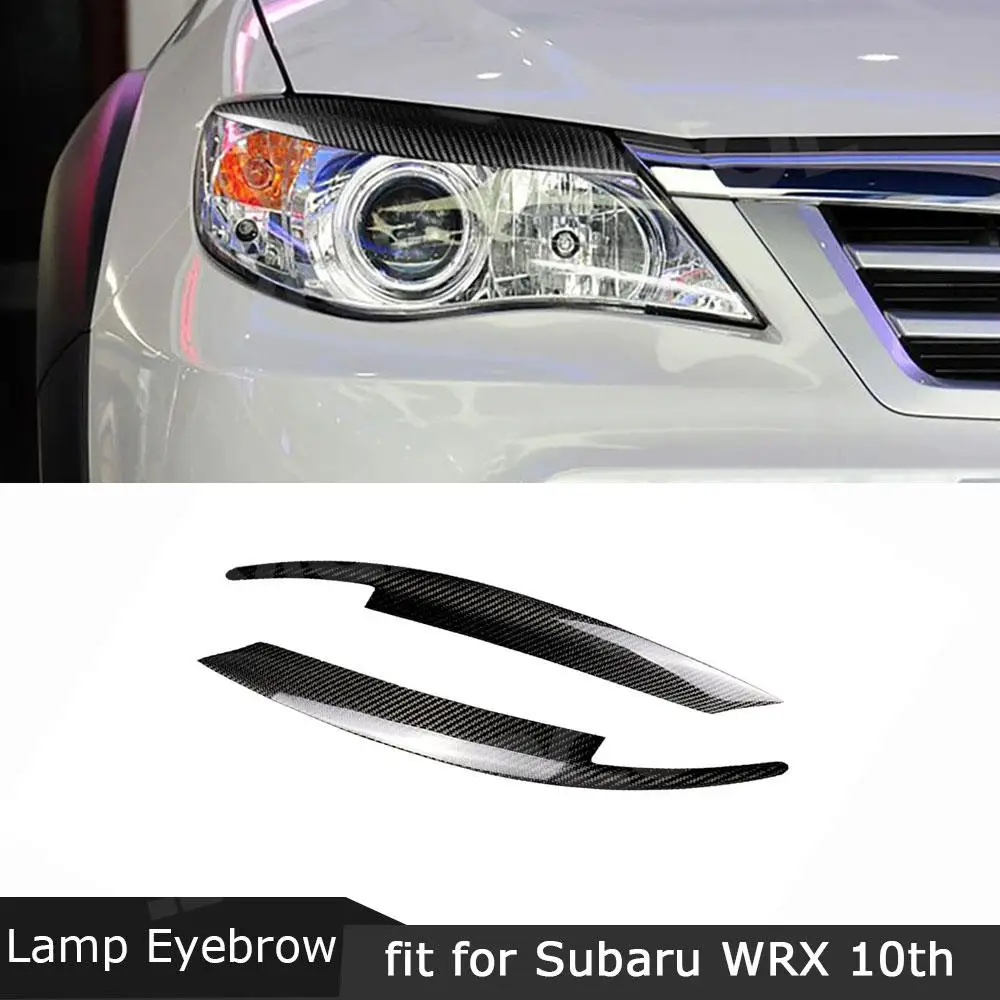 

Car Headlight Eyebrow Eyelid Sticker Trim for Subaru WRX 10th 2008-2011 Front Trim Body kits Carbon Fiber Facelift Accessories