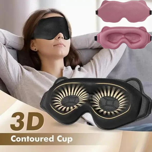 Sleeping Mask Block Out Light 3D Sleep Mask For Eyes Soft Sleeping Aid Eye Mask for Travel Eyeshade Night Slaapmasker 1/2/6pcs