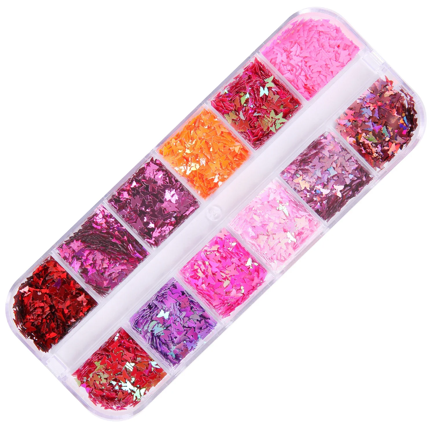 Sexy Lips Glitter Nail Sequins Flakes Holographic Butterfly Heart-shape 3D Nail Art Decorations