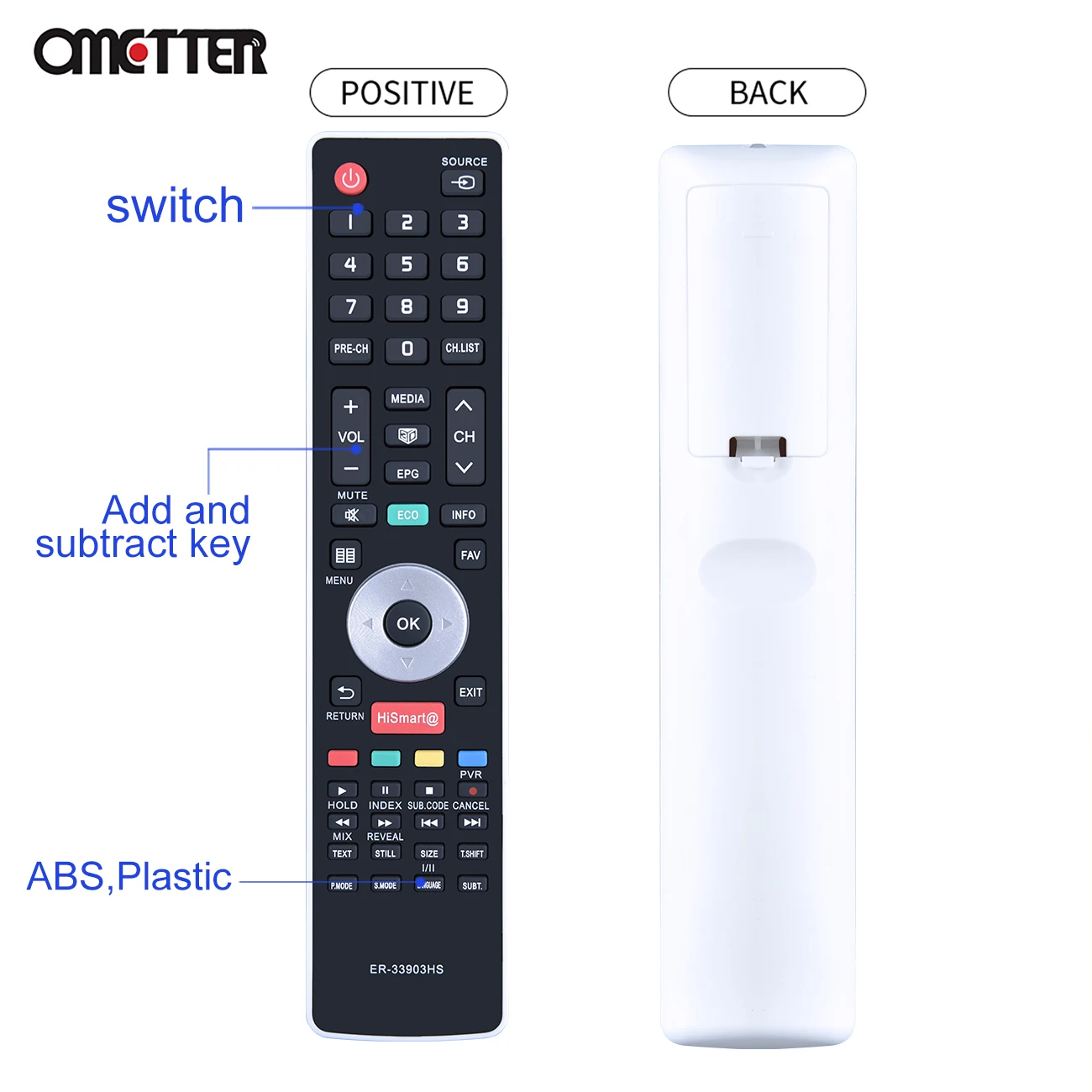 ER-33903HS ER-33903 zdalnego sterowania dla Hisense LCD Smart TV 55 k600xwseu3d LTDN55K600XWSEU3D LHD32K360WSEU LTDN39K360WSGEU LTD