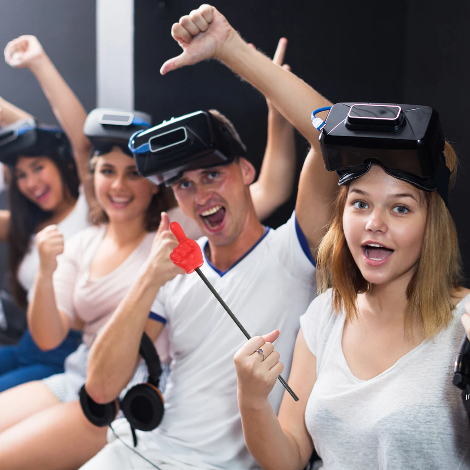 

Gesture Stick Interactive Party Game Prop For Kids Classroom Teaching Up Finger Tips Presenters Stage Show