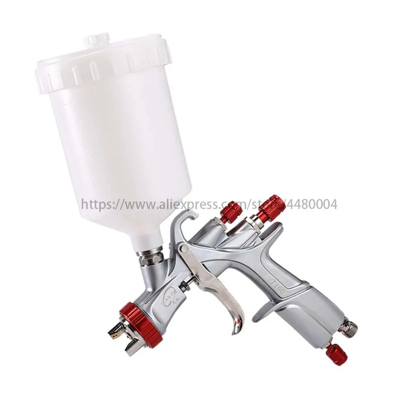 YT160 LVLP Spray Gun Car Painting Gun Professional Airbrush Paint Sprayer 1.3mm Nozzle 600cc Spray Gun for Painting Car