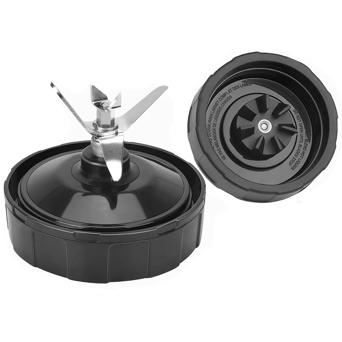 شفرة الخلاط مناسبة للنينجا، قطع غيار 7 شفرات ذكر زعانف مع حشية مطاطية، ملحقات الخلاط المتوافقة مع Nutri Ni