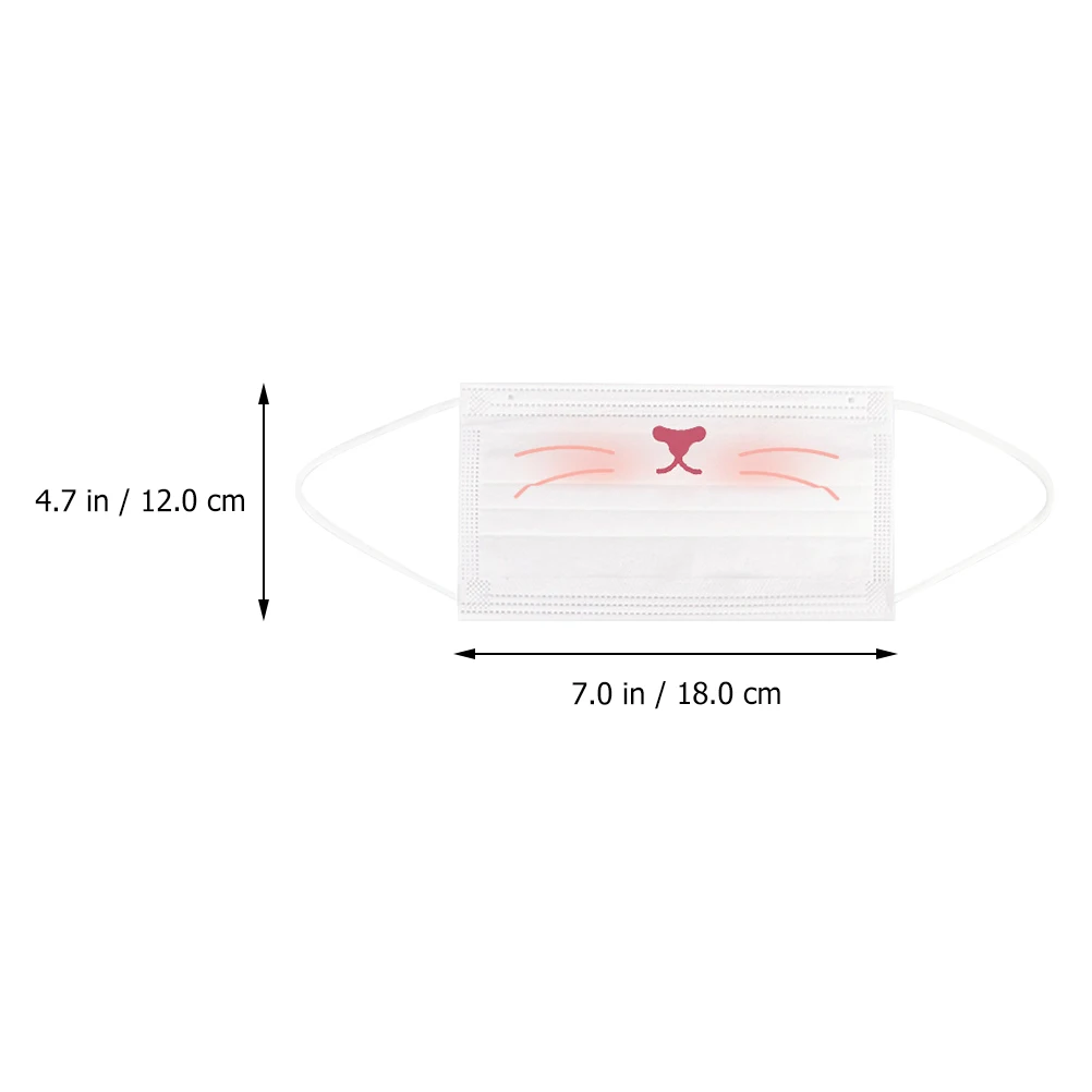 

10pcs Animal Face Breathable Protective Mouth Cover Masks For Adults Dust Pollen Protection Comfortable Outdoor Disposable Masks