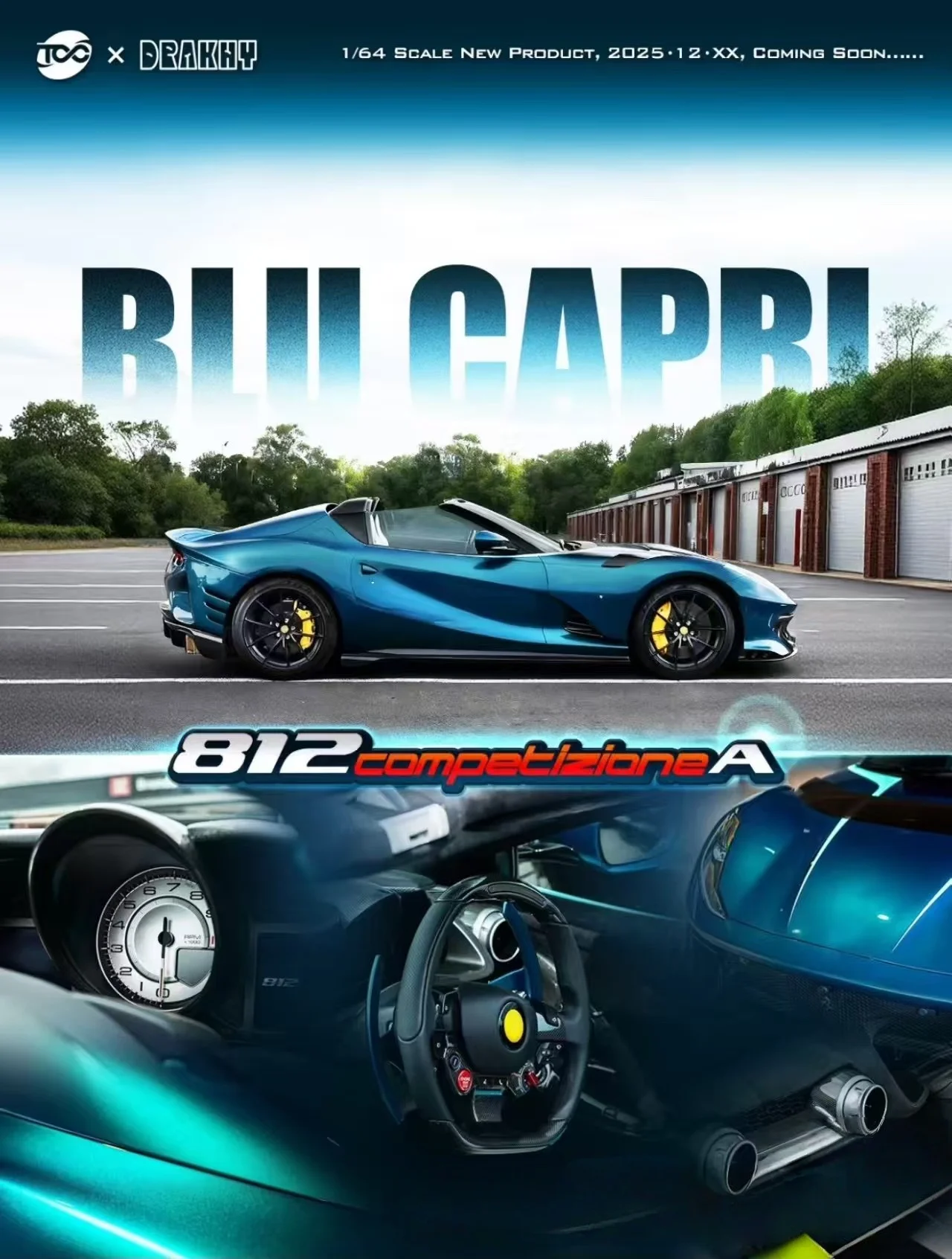 Fuelme 1:64 812ca New product Competizione Aperta Two cars resin