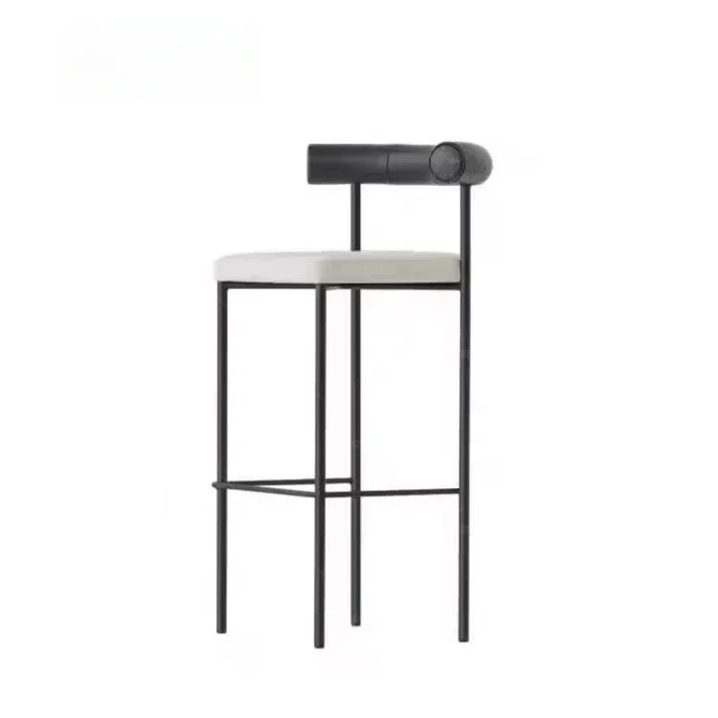 Chaises de Bar Simples en Acier Inoxydable, Meubles Modernes, Comptoir Créatif Minimaliste, Réception