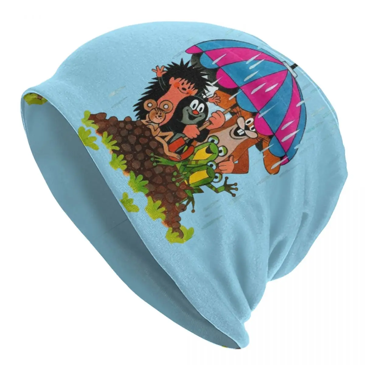 للجنسين بونيه الدافئة الحياكة قبعة Krtek Krtecek التشيكية ليتل الخلد كول بيني قبعات الكبار الكرتون أنيما قبعات صغيرة قبعة تزلج #1