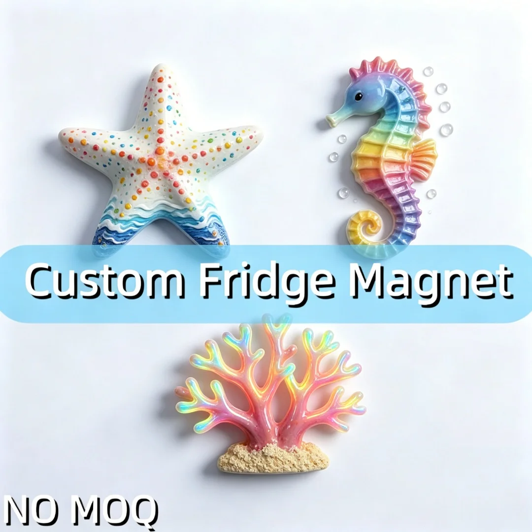 

Custom logo Promotional Magnetic Fridge Sticker 3D Ibiza Beach Personalized Resin Country Cities Souvenir Fridge Magnet for Gift