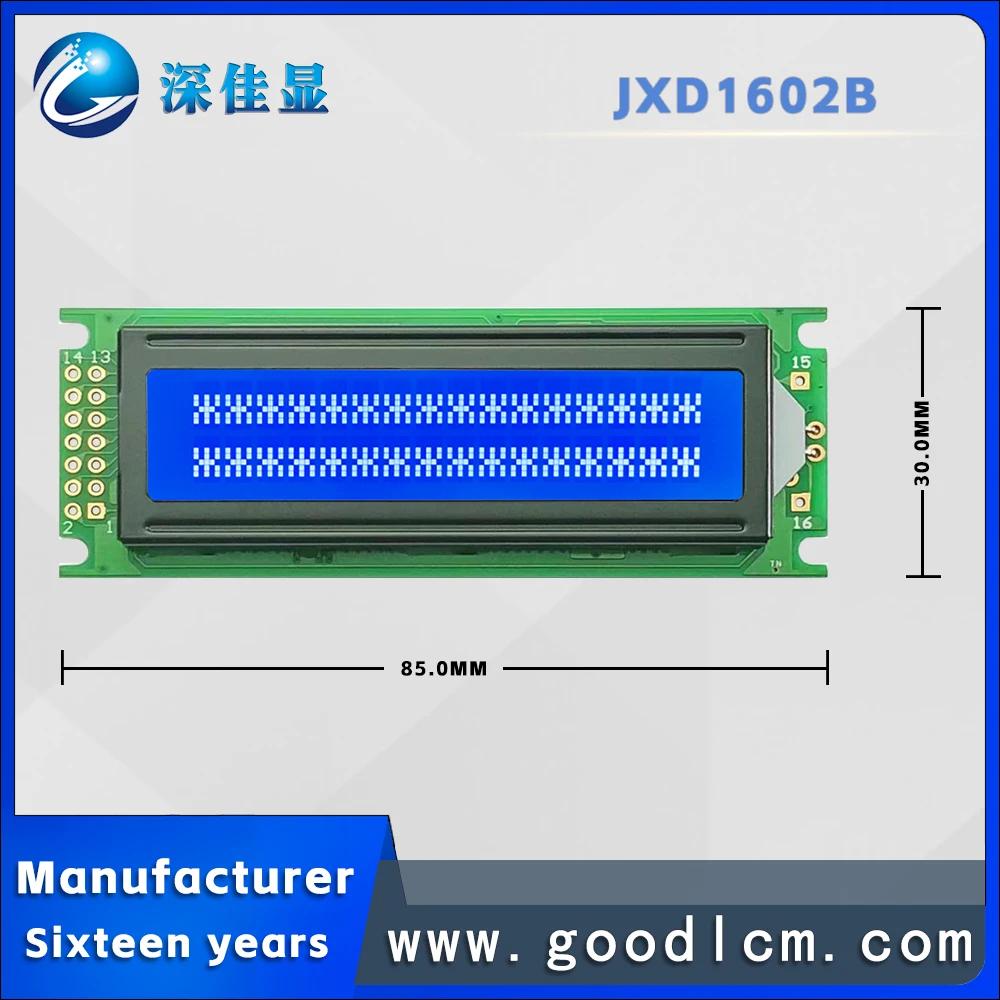 1602Lcd display 16x2B Lcm display module STN blue screen white light hd4780 or aip31066 control drive