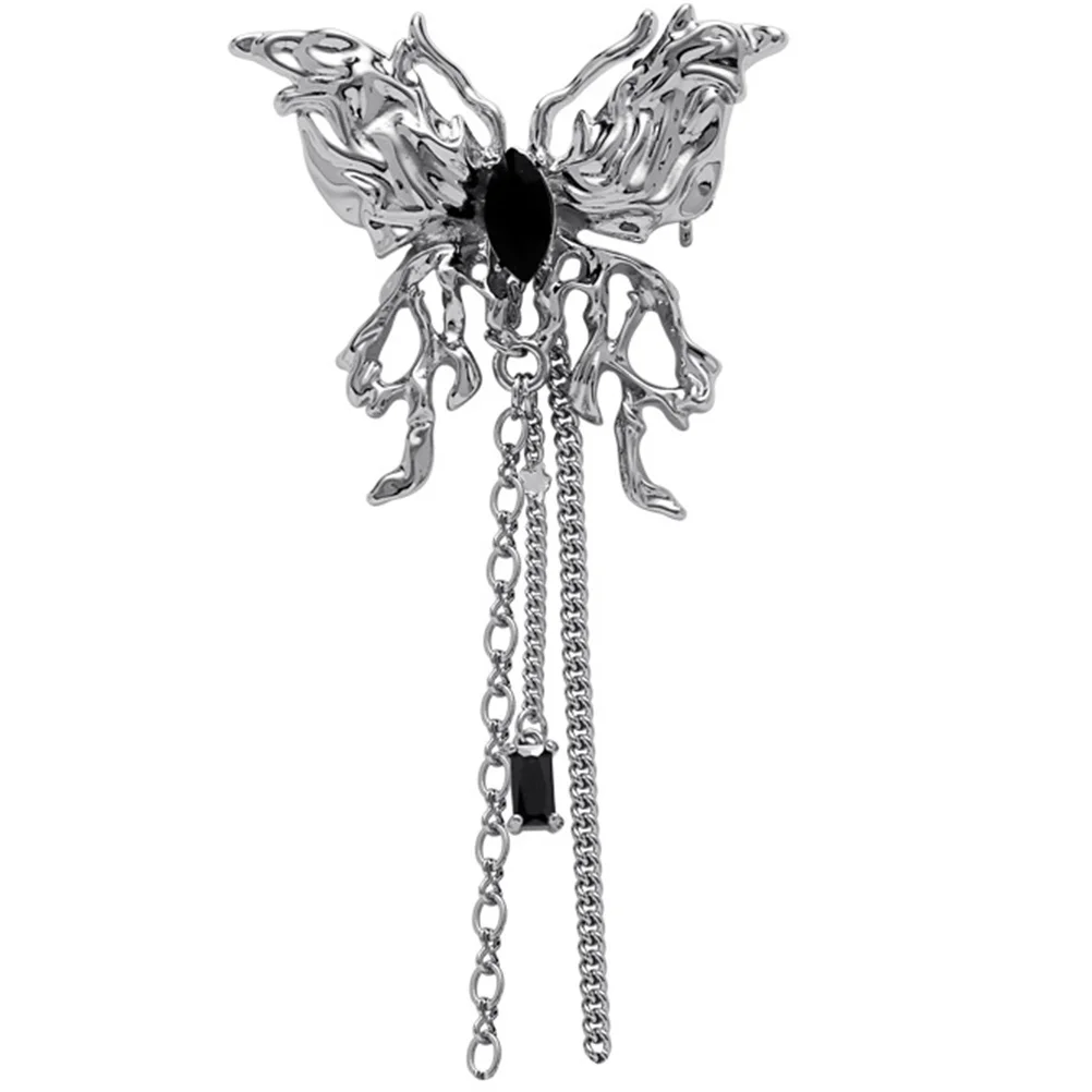 فراشة التلبيب دبوس سبيكة فراشة بروش شرابة الديكور دبوس لحقيبة الظهر الملابس وشاح شال قبعة ملابس حريمي بروش