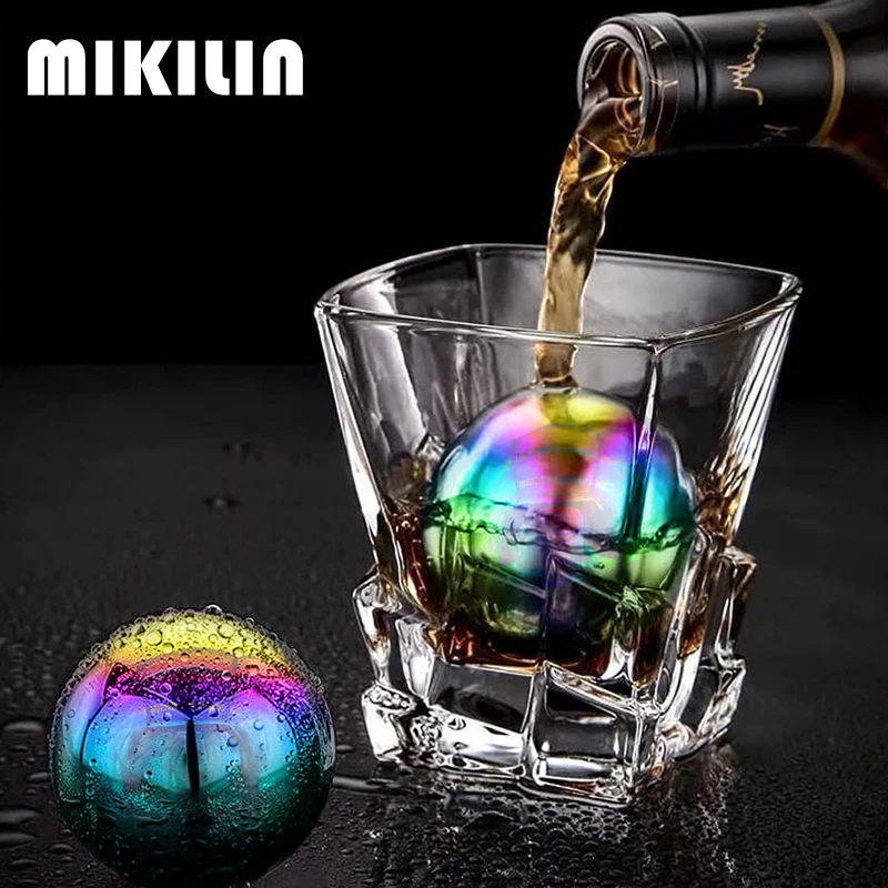 

Reusable Stainless Steel Ice Cubes Set Whiskey Cooling Metal Ice Cubes Beer Chilling Stones Wine Cooler Party Bar Accessories