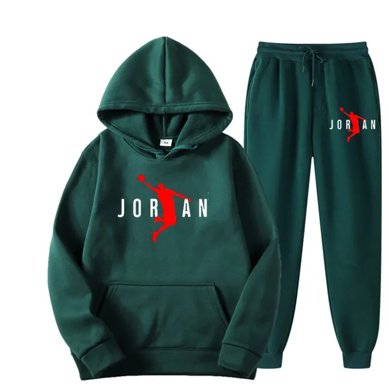 Conjunto Básico de Sudadera con Capucha y Pantalones de Felpa para Hombre, Conjunto Deportivo al por Mayor, Chándal Unisex, Conjunto para Correr