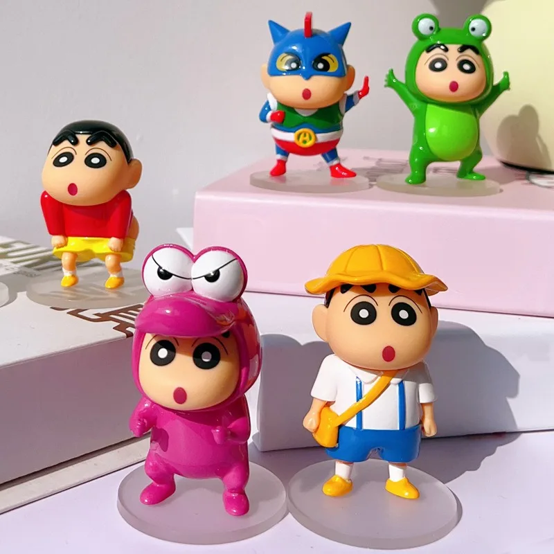 

Crayon ShinChan Action Kamen Cartoon Anime Figures Model Doll Gift Box Toys Car Decoration Desktop Ornament Birthday Gifts