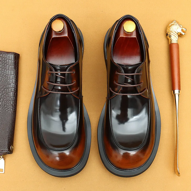 

Genuine Leather Shoes Men British Style Cowhide Fashion Men's Shoes