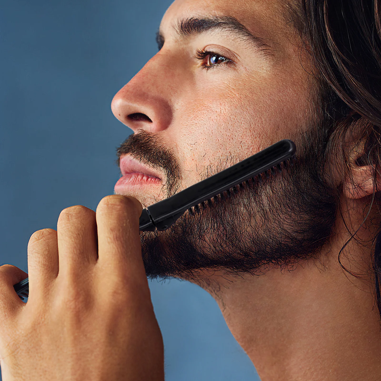 قطعتان من مشط التدليك القابل للطي للسفر، أداة تصفيف الشعر المحمولة في صالونات تصفيف الشعر للرجال والنساء، مشط تصفيف الشعر