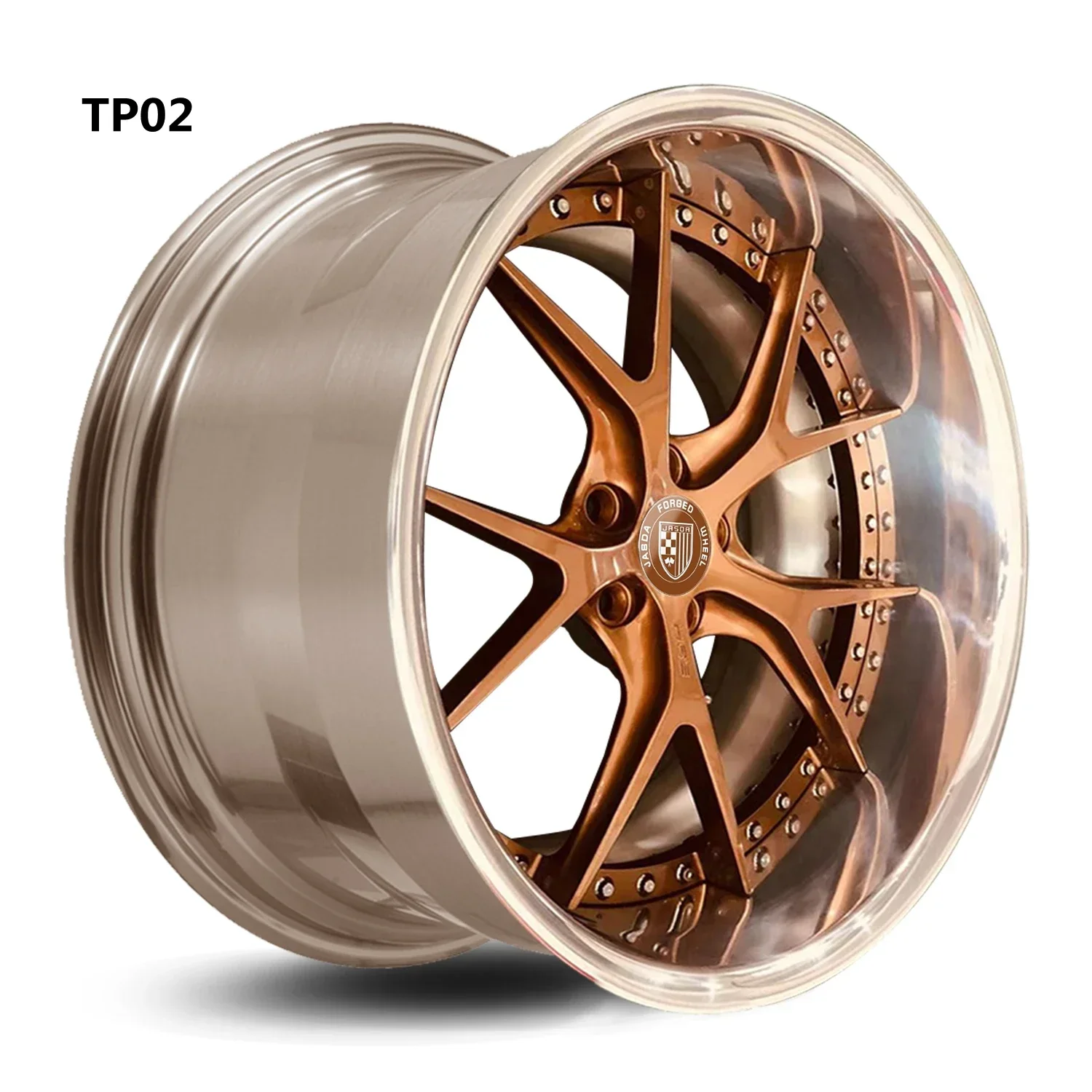 Customized Luxury 2 Piece Forged Staggered Alloy Passenger Car Wheels And Tires For Cars