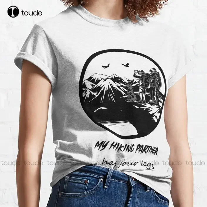 New My Hiking Partner Has Four Legs 9 Classic T-Shirt Hawaiian Shirts For Women men s-5xl